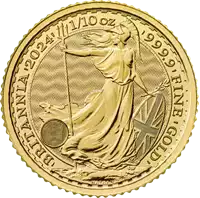 Britannia 1/10 uncji 2024 - złota moneta