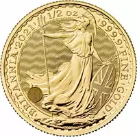 Britannia 1/2 uncji 2021 - złota moneta