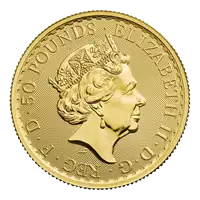 Britannia 1/2 uncji 2022 - złota moneta