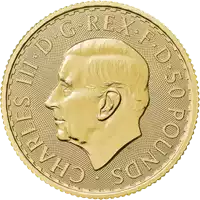 Britannia 1/2 uncji 2024 - złota moneta