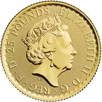 Britannia 1/4 uncji 2021 - złota moneta