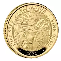Britannia 1/4 uncji 2022 Proof - złota moneta