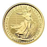 Britannia 1/4 uncji 2022 - złota moneta
