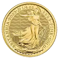 Britannia 1/4 uncji 2023 Król Karol III - złota moneta