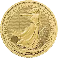Britannia 1/4 uncji 2024 - złota moneta
