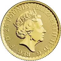 Britannia 1/4 uncji - złota moneta