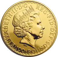 Britannia 1 uncja 2007 - złota moneta