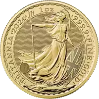 Britannia 1 uncja 2024 - złota moneta