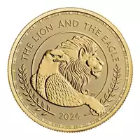 Brytyjski Lew i Amerykański Orzeł 1 uncja 2024 - złota moneta