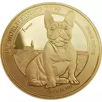 Buldog francuski 1 uncja 2022 - złota moneta