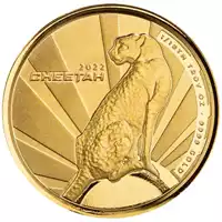 Cameroon Cheetah 1/10 uncji 2022 - złota moneta