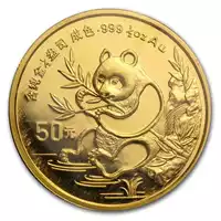 Chińska Panda 1/2 uncji 1991 - złota moneta
