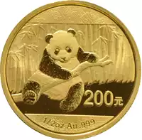 Chińska Panda 1/2 uncji - złota moneta