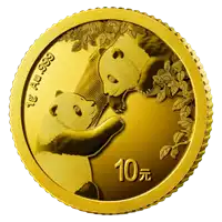 Chińska Panda 1 gram 2023 - złota moneta