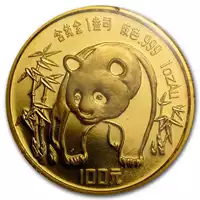 Chińska Panda 1 uncja 1986 - złota moneta