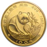 Chińska Panda 1 uncja 1988 - złota moneta