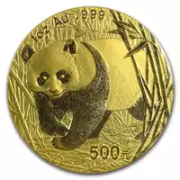 Chińska Panda 1 uncja 2002 awers