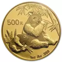 Chińska Panda 1 uncja 2007 - złota moneta