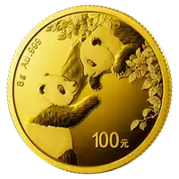 Chińska Panda 8 gramów 2023 - złota moneta