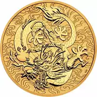 Chińskie Mity i Legendy: Smok 1 uncja 2022 - złota moneta