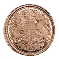 Ćwierć Brytyjskiego Suwerena 2022 - Memoriał Królowej Elżbiety II Proof - złota moneta