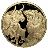 Czad: Bull & Bear 1 uncja 2023 - złota moneta