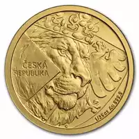 Czeski Lew 1/25 uncji 2024 - złota moneta