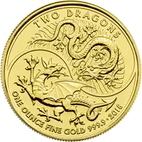Dwa Smoki 1 uncja 2018 - złota moneta