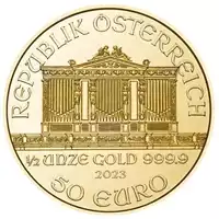 Filharmonicy Wiedeńscy 1/2 uncji 2023 - złota moneta