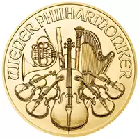 Filharmonicy Wiedeńscy 1/25 uncji 2021 awers