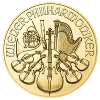 Filharmonicy Wiedeńscy zestaw 5 x 1 uncja - złota moneta