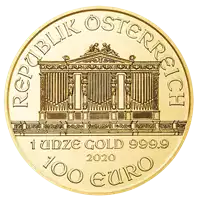 Filharmonicy Wiedeńscy zestaw 5 x 1 uncja - złota moneta