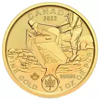 Gorączka Złota Klondike 1 uncja 2022 - złota moneta