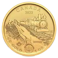 Gorączka Złota Klondike 1 uncja 2023 - złota moneta