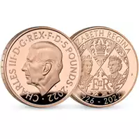 Her Majesty Queen Elizabeth II 2022 £5 Proof - złota moneta