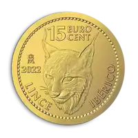 Hiszpański Ryś 1/10 uncji złota moneta rewers