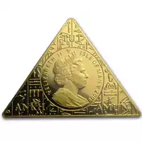 Isle of Man Tutankhamun - Death Mask 1 uncja 2008 PF69 Ultra Cameo - złota moneta
