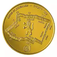 Jaffa Gate 1 uncja 2017 Proof - złota moneta