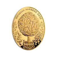 Jajko Faberge 3 uncje 2012 złota moneta rewers