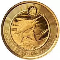 Kajmany: Marlin 1/10 uncji 2023 Prooflike - złota moneta
