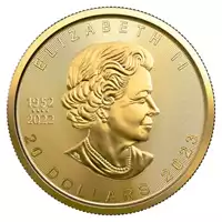 Kanadyjski Liść Klonowy 1/2 uncji 2023 awers