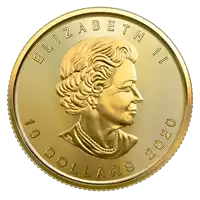 Kanadyjski Liść Klonowy 1/4 uncji - złota moneta