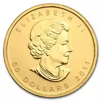 Kanadyjski Liść Klonowy 1 uncja 2011 - złota moneta