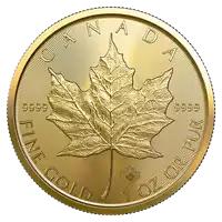 Kanadyjski Liść Klonowy 1 uncja 2021 - złota moneta