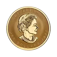 Kanadyjski Liść Klonowy 1 uncja 2022 Proof Ultra High Relief złota moneta awers
