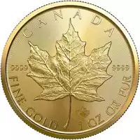 Kanadyjski Liść Klonowy 1 uncja 2022 - złota moneta