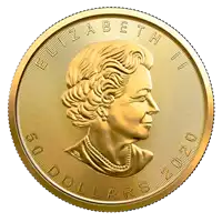 Kanadyjski Liść Klonowy 1 uncja awers