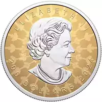 Kanadyjski Liść Klonowy - Super Incuse 2 uncje 2024 Reverse Proof - złota moneta