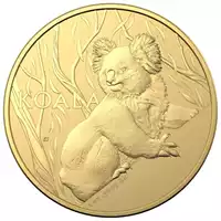 Koala 1 uncja 2024 złota moneta rewers