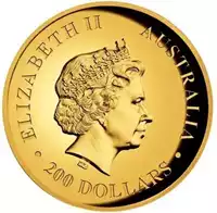 Koala 2 uncje 2015 Proof High Relief złota moneta awers